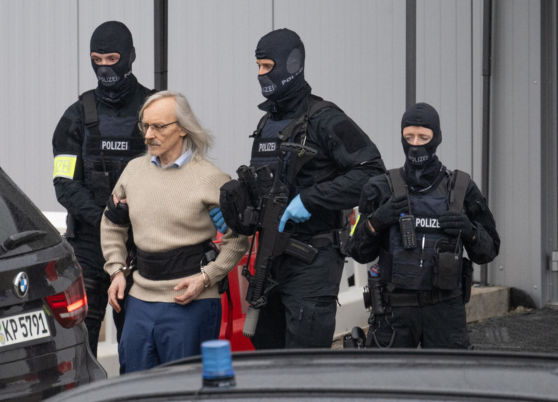 Parmi les prévenus figurent Henri 13, dit Prince Reuss, accusé d’être le principal instigateur de la tentative de coup d’Etat. (Photo : Boris Roessler/dpa).
