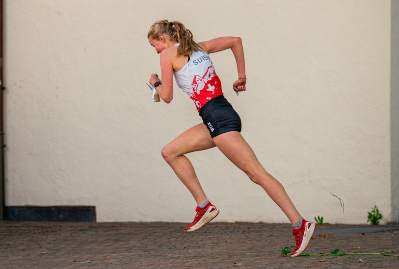 A Olten, Inès Berger a signé sa première participation en Coupe du monde élite de course d'orientation. (Photo: Silvan Schletti)