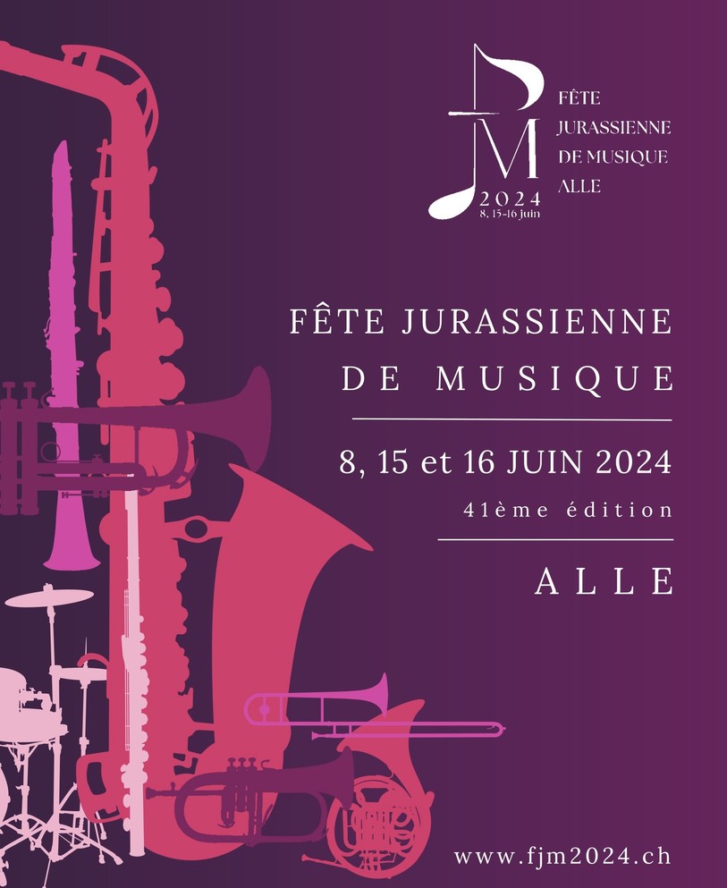 Affiche Fête Jurassienne de Musique