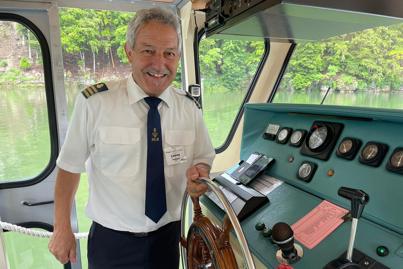 Ivan Dürig, le directeur de la NLB, la compagnie de navigation sur le lac des Brenets.