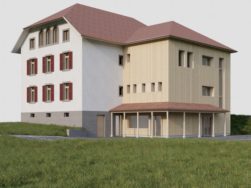 Les travaux devraient débuter cet automne et se poursuivre l'année prochaine, selon le maire du Bémont. (Illustration : Studio Kalk).