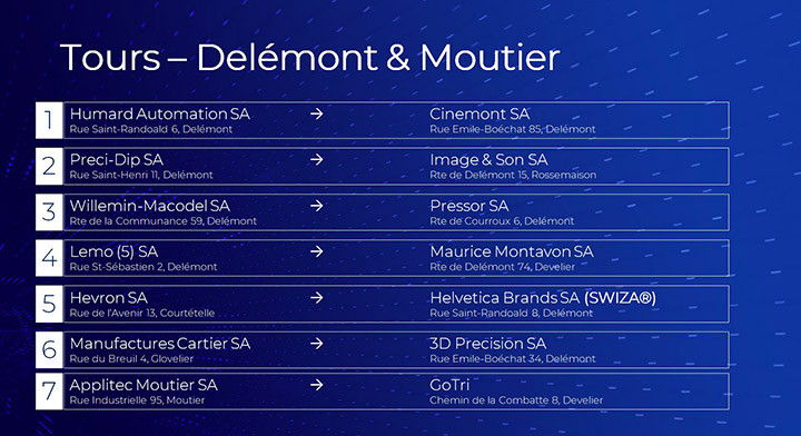 Tours Delémont - CCIJ Nuit des entreprises