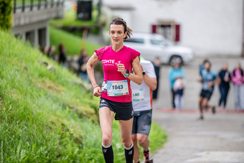 Morgane Crausaz a tiré son épingle du jeu mercredi soir sur les chemins du BCJ Challenge. (Photo : archives Jonathan Vallat)
