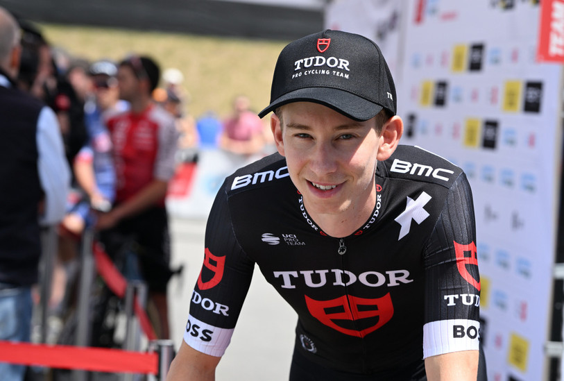 Yannis Voisard sur le Tour de Suisse 2024 : il peut garder son sourire, lui qui représentera la Suisse aux Championnats du monde à Zurich. (Photo : Georges Henz)