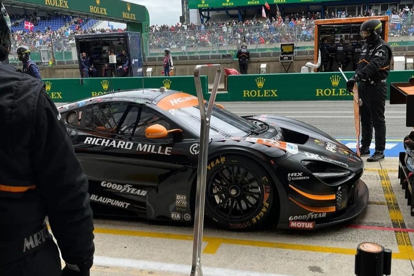 La McLaren numéro 59 de Grégoire Saucy a été contrainte à l'abandon dimanche aux 24h du Mans. (Photo : Damien Saucy).