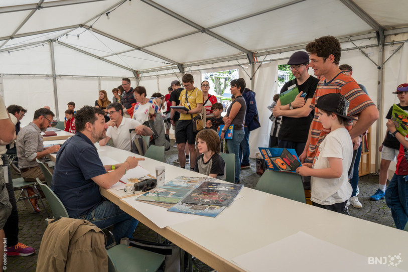 Delémont BD a attiré les foules ce week-end à Delémont. (Photo : Cédric Prudaz).
