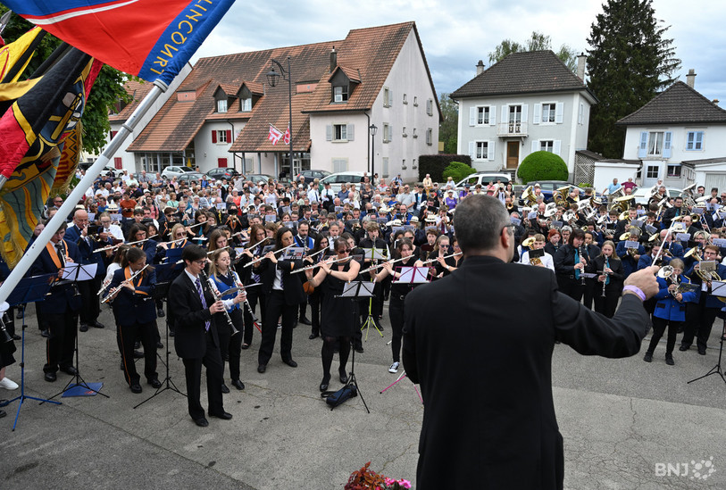 La Fête jurassienne de musique a tenu ses promesses à Alle. (Photo : Georges Henz).