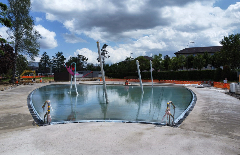 La future pataugeoire des Mélèzes (photo: Ville de La Chaux-de-Fonds).