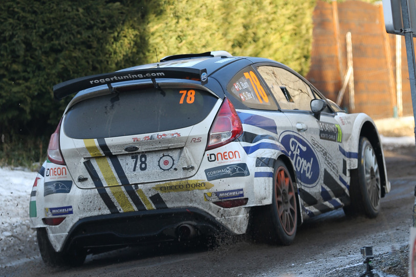 Olivier Burri sur les routes du rallye de Monte-Carlo (photo : Project Diffusion)