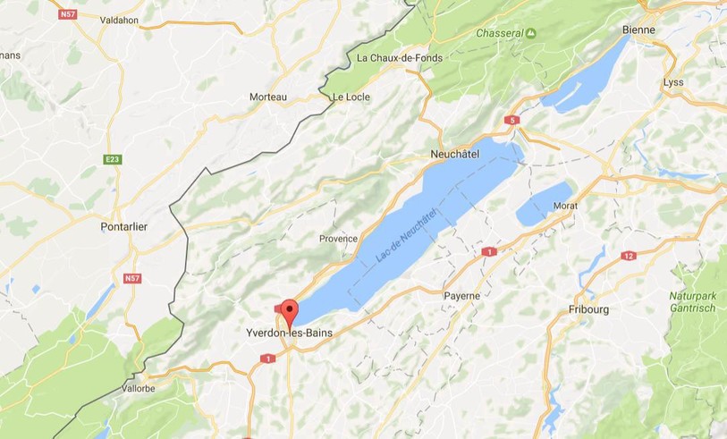 La police a découvert le corps sans vie d'une jeune femme de 30 ans dans un appartement du centre-ville d'Yverdon-les-Bains. Image: Google Map
