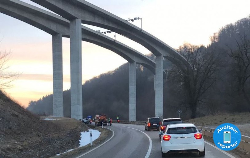 Accident entre Courtedoux et Chevenez
