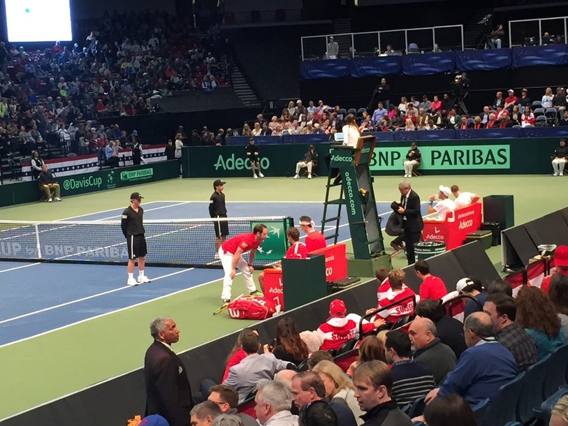 Adrien Bossel avait joué le double avec Henri Laaksonen lors du premier tour de la Coupe Davis contre les Etats-Unis en février dernier.