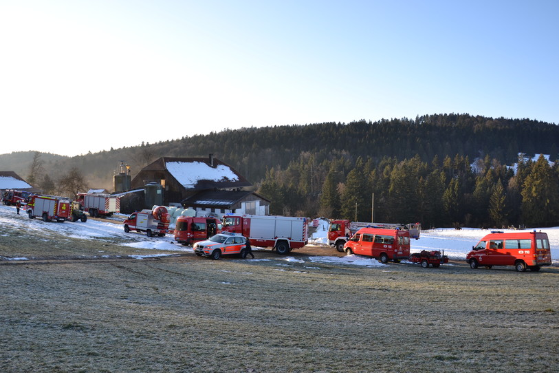 Une trentaine d'homme et douze véhicules ont été déployés pour maîtriser l'incendie