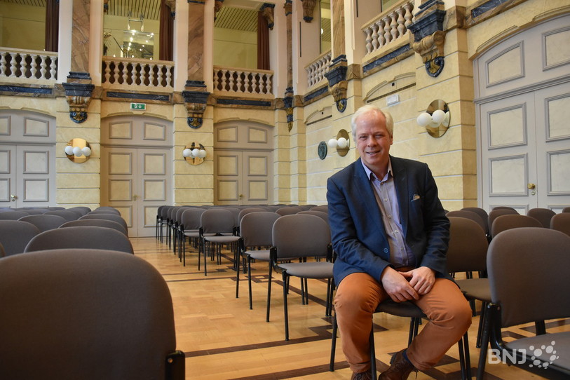 Louis Pantillon, ici à la Salle Faller du Conservatoire de La Chaux-de-Fonds