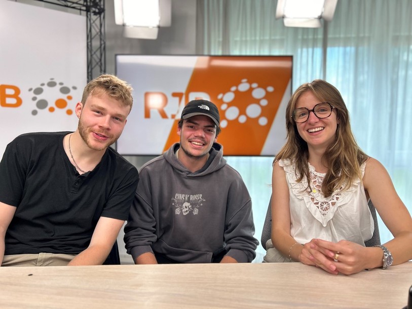 Bryan Schaer, Tom Bühlmann et Violette Ferreira.