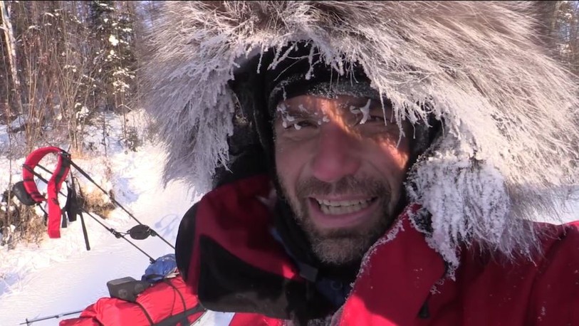 Christian Clot  au moment de boucler la quatrième et dernière étape de son expédition «Adaptation 4x30 jours».