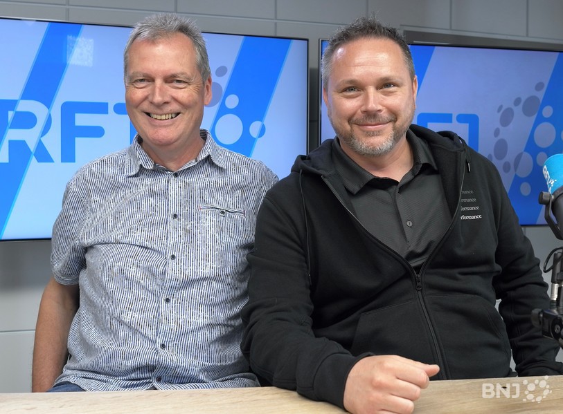 Pascal Turberg, Président du SHC Rossemaison et Steve Nussbaumer, entraîneur