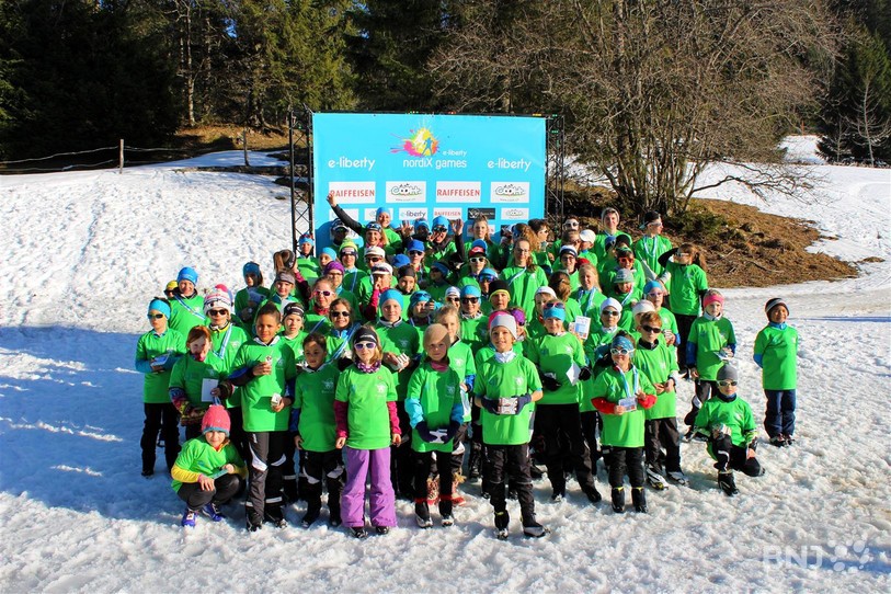 Les e-liberty nordiX games ont réuni de nombreux enfants durant tout l'hiver, ici lors de la finale à la Vue-des-Alpes.