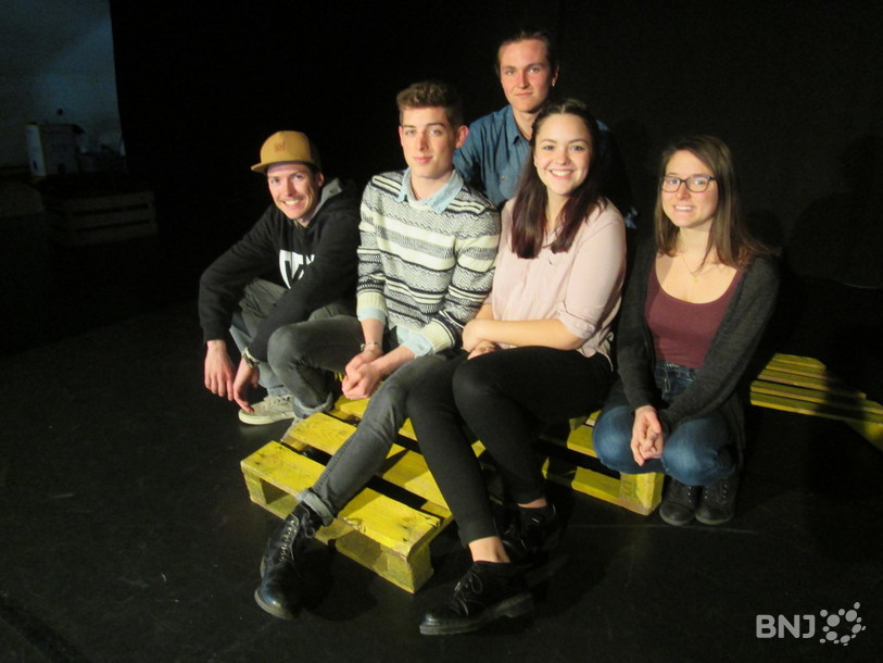 La troupe de théâtre à l'ARTsenal de Delémont