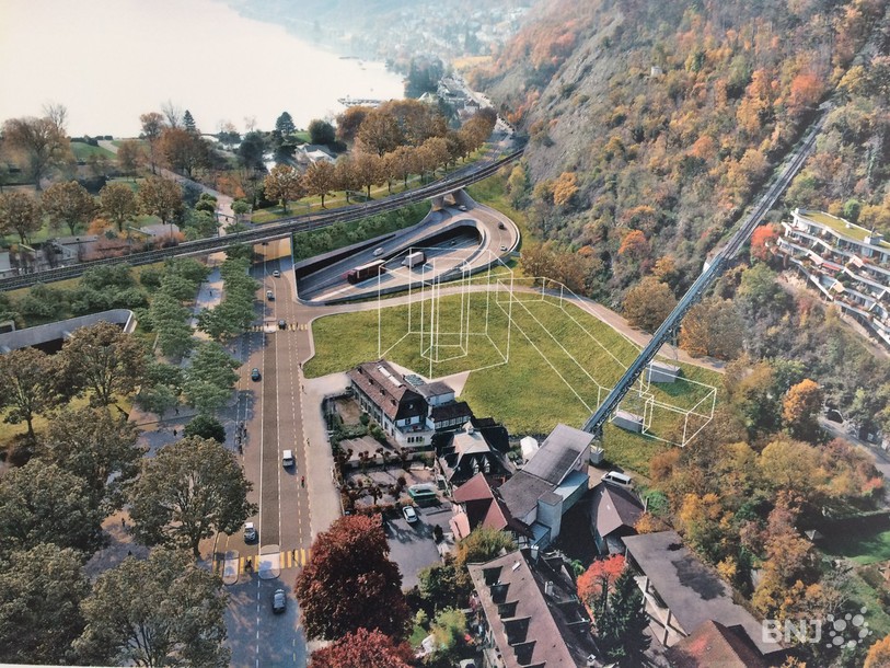 Croquis de la jonction du Faubourg du Lac 