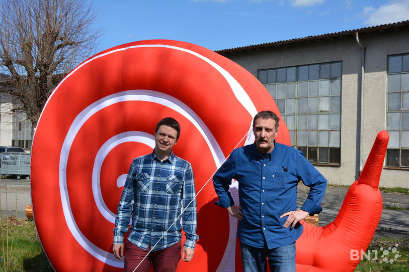 Le secrétaire, Félicien Girard (à gauche) et le président, Manuel Jurot, du convivium Slow Food Jura.