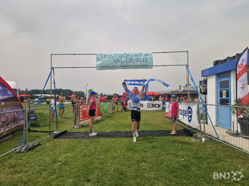 Elio Schneider a remporté la première édition du parcours olympique, lors de la 10e édition du triathlon du Val-de-Ruz.