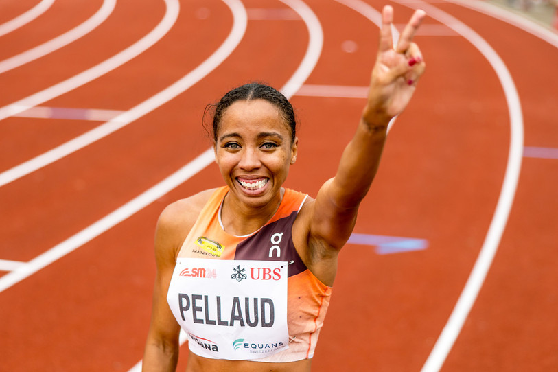 L'athlète de la FSG Bassecourt Rachel Pellaud est championne de Suisse. (Photo : KEYSTONE/ATHLETIX.CH/Ulf Schiller)
