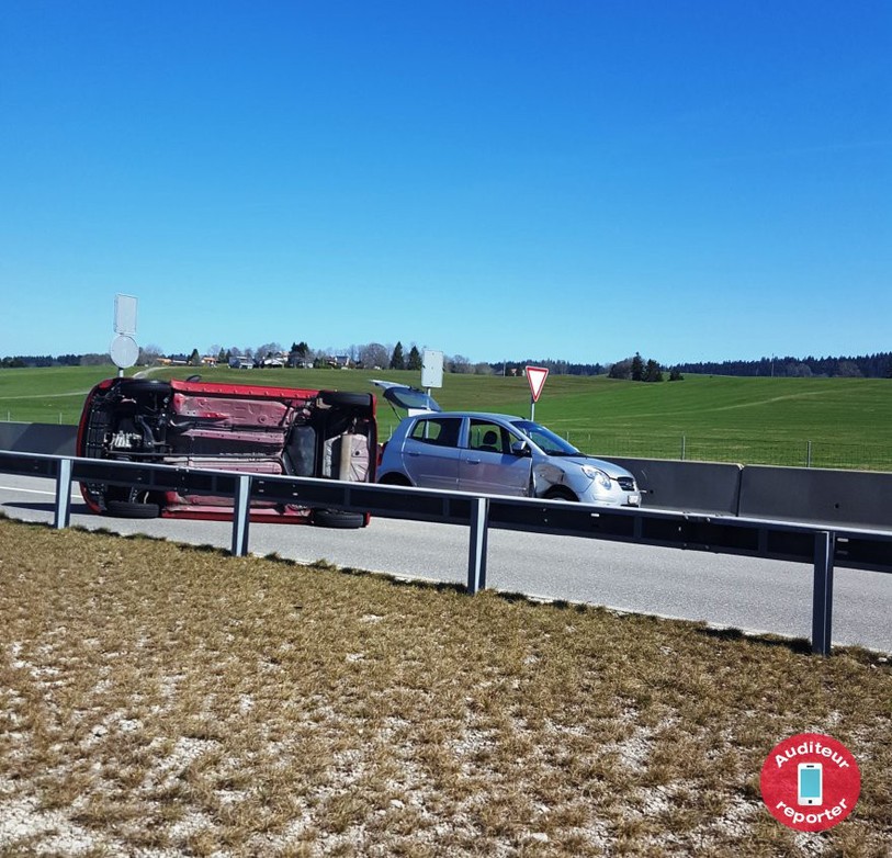 Accident, Crêt-du-Locle, 07 avril 2017