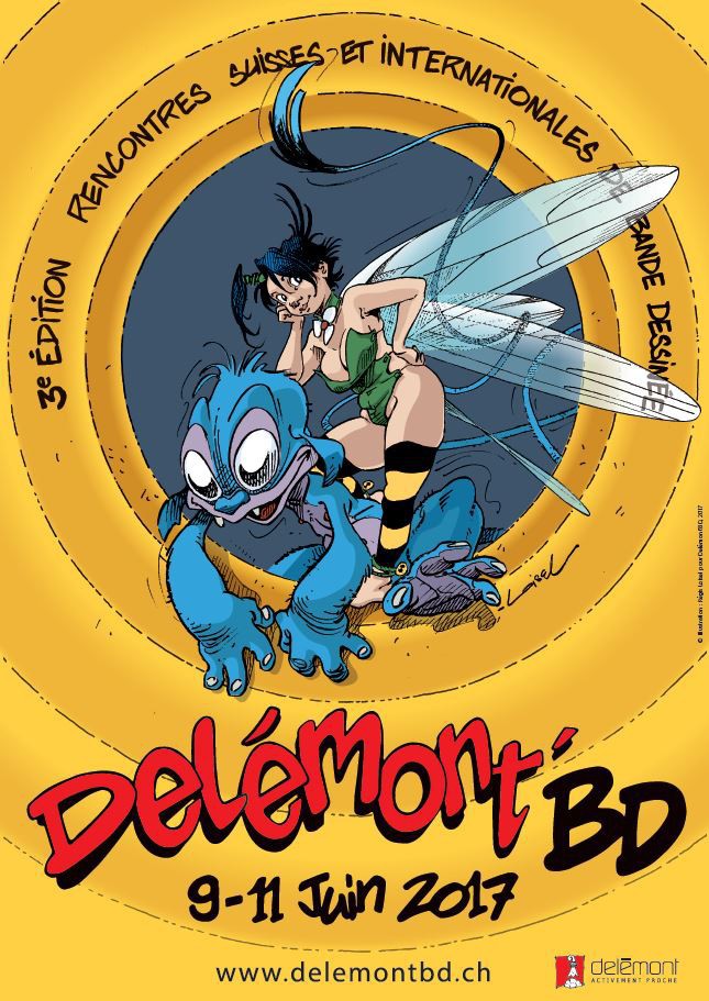 L'affiche 2017 de Delémont'BD a été réalisée par l'invité d'honneur, Régis Loisel.