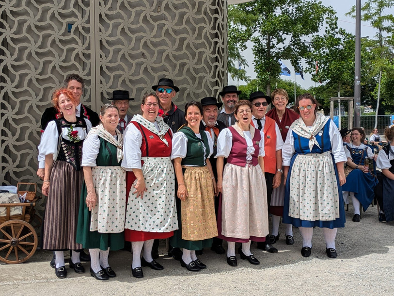 Le groupe cantonal de danse a notamment participé à la manifestation. (Photo : Agnès Brahier).