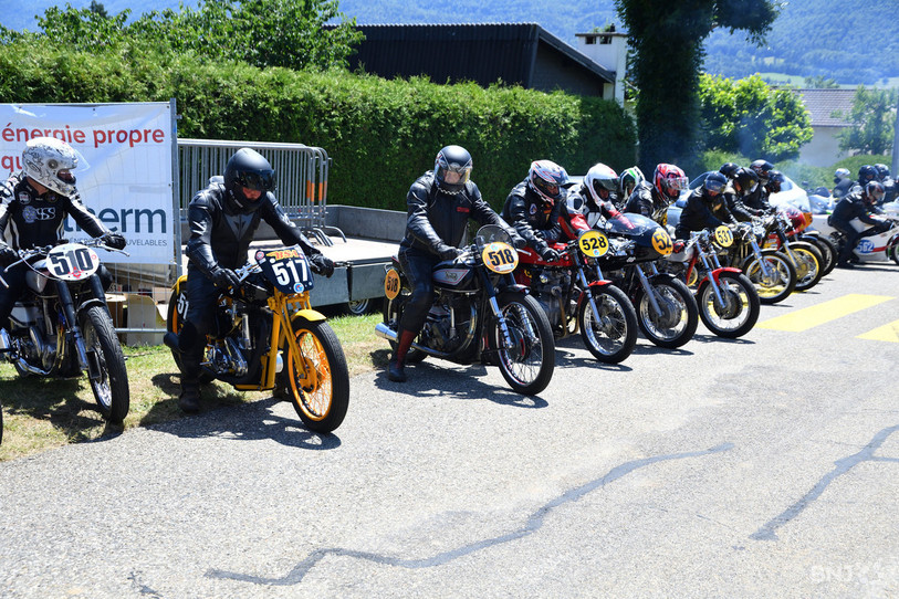 Les motards sont attendus ce week-end dans les Rangiers pour la course de côte Boécourt - La Caquerelle (photo archives : Georges Henz).