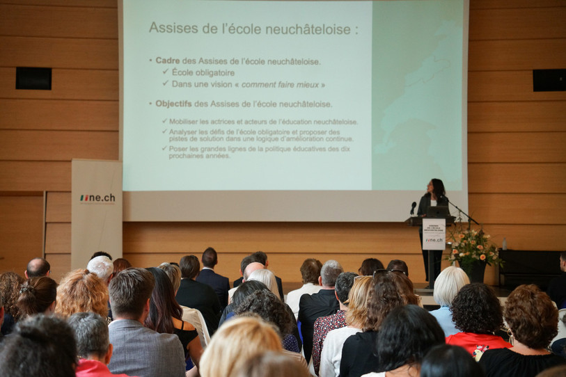 La manifestation s'est tenue jeudi à la Chaux-de-Fonds. (Photo : Chancellerie).