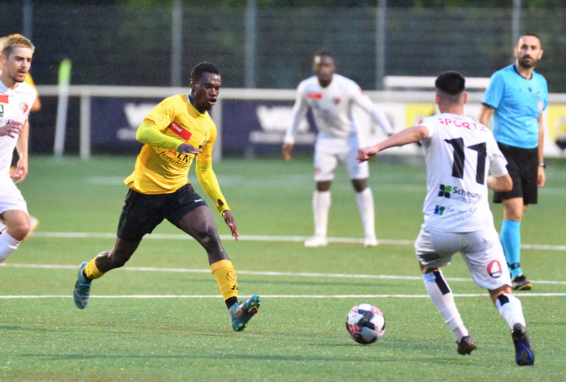 Mouhamed Coulibaly a fait sa 1re apparition sous le maillot des SR Delémont (photo : Georges Henz).