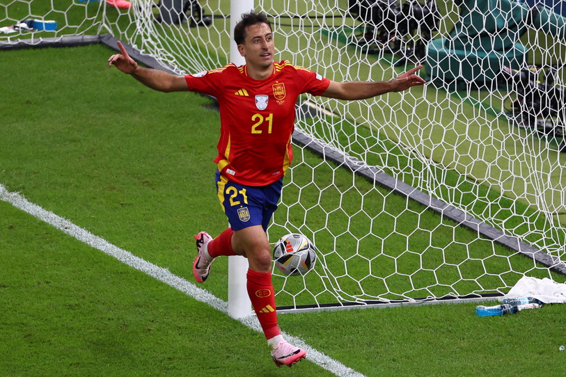 Mikel Oyarzabal a inscrit le but décisif dimanche soir en finale de l'Euro 2024 avec l'Espagne face à l'Angleterre (photo : EPA/Hannibal Hanschke).