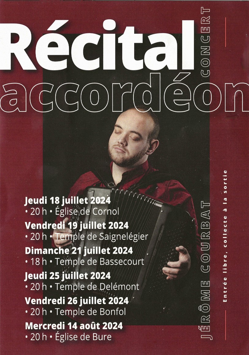 Les dates de concerts de Jérôme Courbat