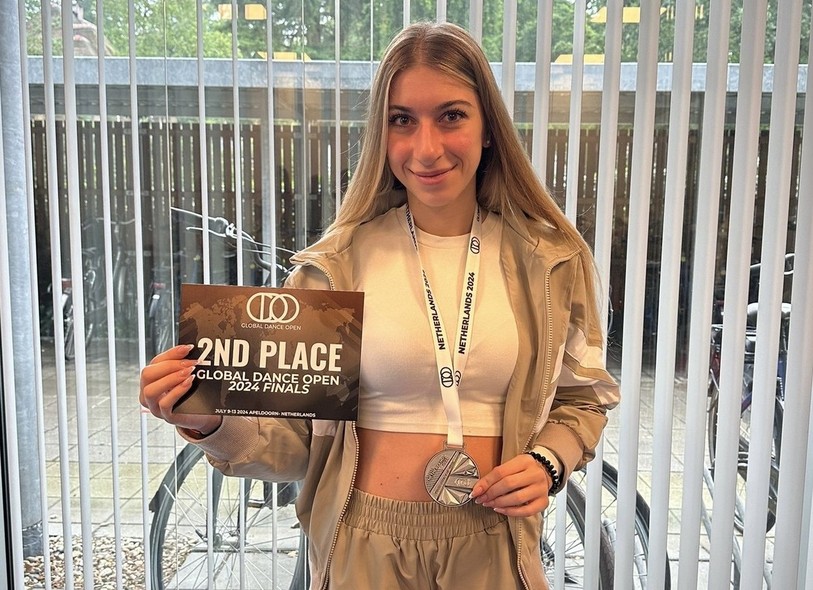 Maeva Picci a pris la deuxième place du Global Dance Open aux Pays-Bas. (Photo : Maeva Picci)