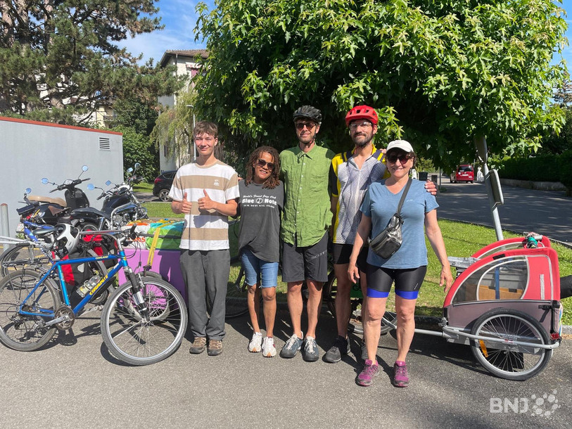 L'équipe du Cycloton qui prendra ses quartiers dans le canton de Neuchâtel vendredi et samedi. 