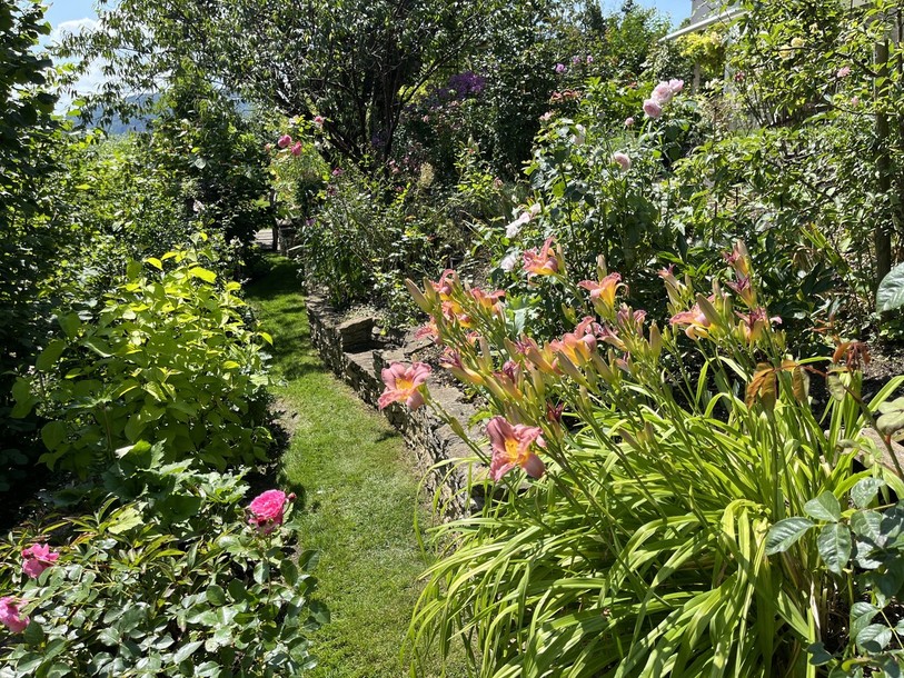 Le jardin de Bernadette Barthe à Courchapoix.