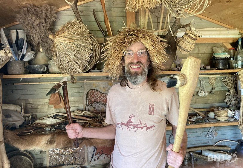 François Rossel, animateur au Village lacustre de Gletterens.