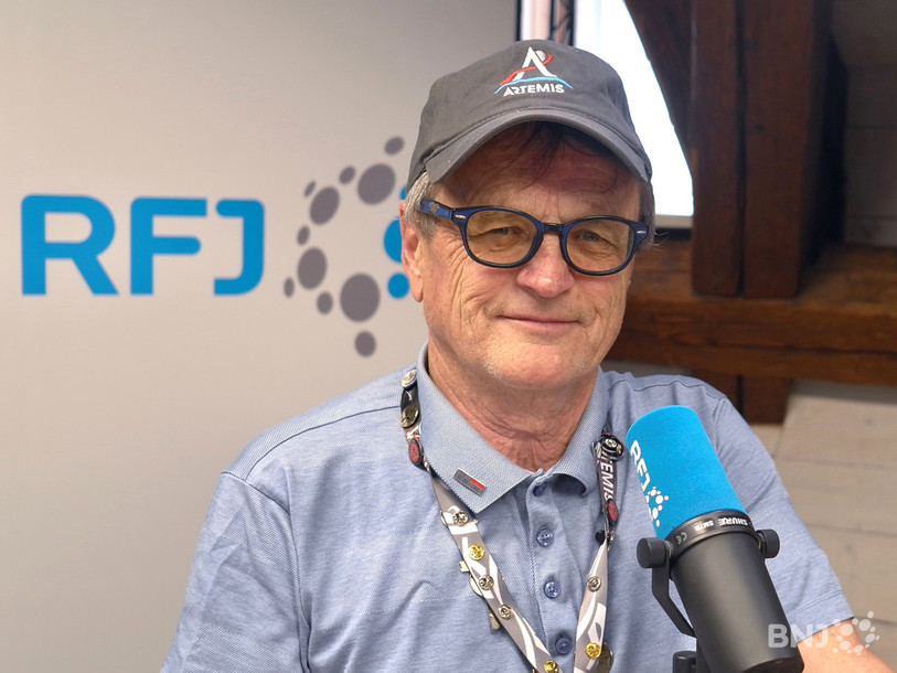 Le journaliste spécialisé dans l'aérospatial, Roland Keller. 