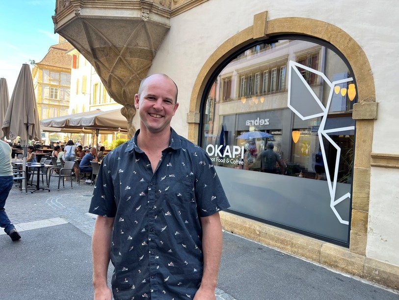 Kieren Walters et son enseigne Okapi ont posé leurs valises dans les anciens locaux du restaurant des Halles le 8 juillet dernier.