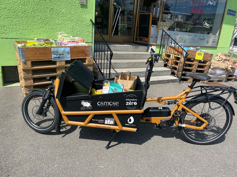Le vélo cargo mis en libre-service par la commune de Courtételle. (Photo: commune de Courtételle)