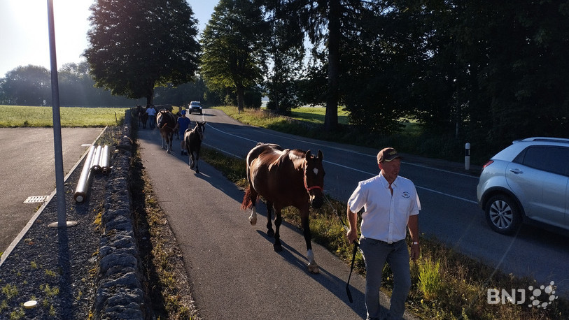 Vincent Boillat ouvre la marche vers la Halle-Cantine.