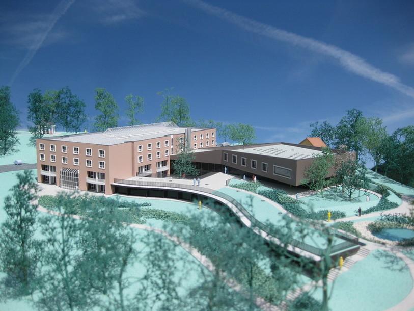 La maquette du Home La Colline tel qu'il devrait être en été 2014