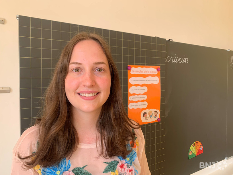 Fraichement sortie de la Haute école pédagogique, Océane Oberli dirige pour la première fois depuis ce lundi sa propre classe