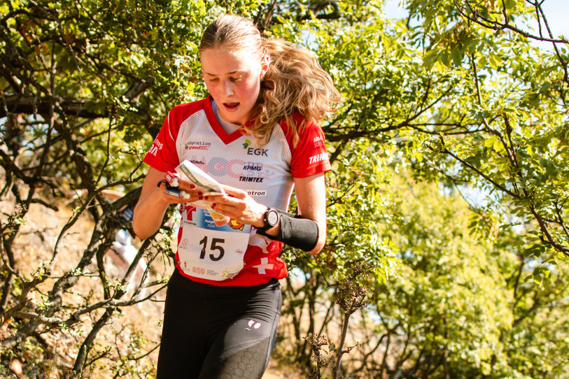 Inès Berger a réalisé une solide performance dimanche en Coupe du monde d'orientation. (Photo d'archives : Eszter Kocsik)