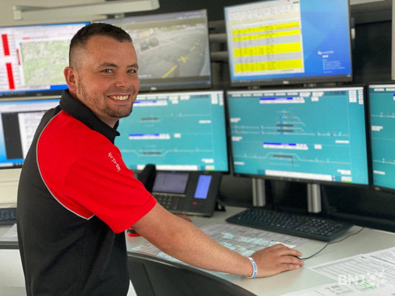 A 28 ans, Marc Bucher a fait de la gestion du réseau ferroviaire son métier... et sa passion.
