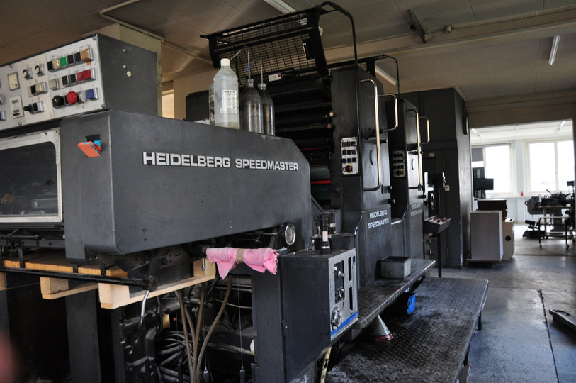 L'ancienne presse. Photo :