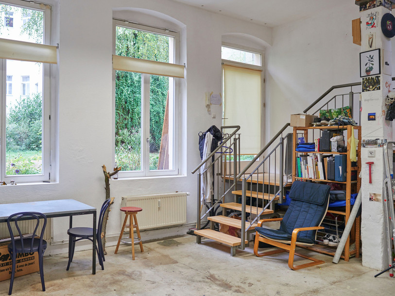 Un atelier-appartement est mis à la disposition d'artistes neuchâtelois. (Photo : Benoit Jeannet).