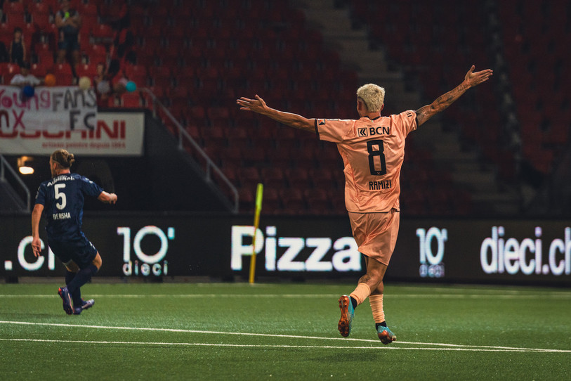 Samir Rimizi a inscrit le seul but de Neuchâtel Xamax jeudi. (photo : Albin Tissier).